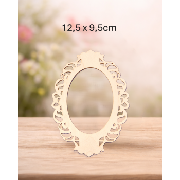 Ramka ozdobna 3 12,5x9,5cm, sklejka 3mm